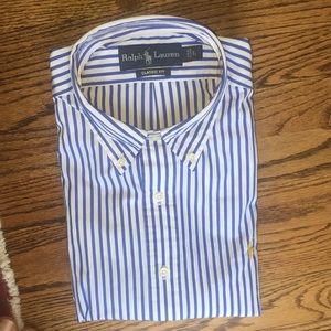Ralph Lauren Polo Long Sleeve Striped Dress Shirt
